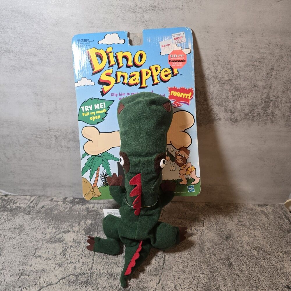 Vintage Tiger Electronics Takara Dinosaur Dino Snapper Plush Stuffed Toy 2000